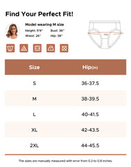 Women's Cotton Modal High Cut Hipster 5-Pack