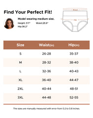 Women's Cotton High Waisted Briefs 6-Pack