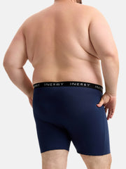 Men's Bamboo Plus Size Boxer Briefs 4-Pack