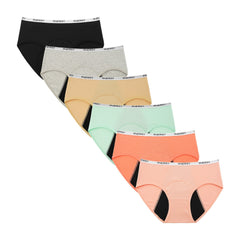 Girls‘ Cotton Period Underwear 6-Pack