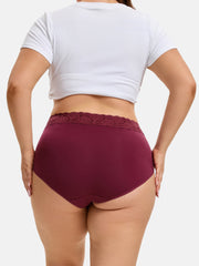Women's Plus Size Lace Briefs 5-Pack