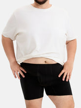 Men's Cotton Plus Size Boxer Briefs 4-Pack