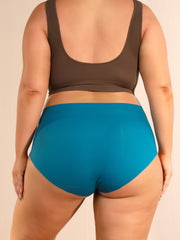 Women's Plus Size High Waisted Seamless Briefs 3-Pack