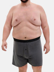 Men's Cotton Plus Size Loose Fit Boxers 3-Pack