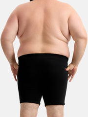 Men's Cotton Plus Size Boxer Briefs 4-Pack