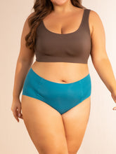 Women's Plus Size High Waisted Seamless Briefs 3-Pack