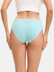 Women's High Cut Lace Bikini Panties 4-Pack