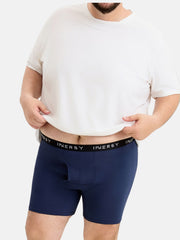 Men's Bamboo Plus Size Boxer Briefs 4-Pack