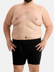 Men's Cotton Plus Size Boxer Briefs 4-Pack