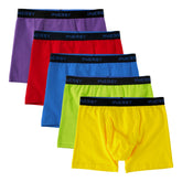 Boys' Aged 6-18 Cotton Boxer Briefs 5-Pack