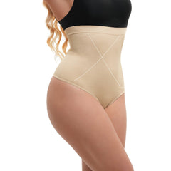 Women's High Waisted Seamless Tummy Control Thong Shapewear