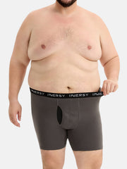 Men's Cotton Plus Size Boxer Briefs 5-Pack