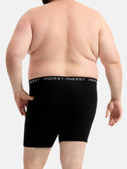 Men's Cotton Plus Size Boxer Briefs 4-Pack