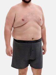 Men's Cotton Plus Size Loose Fit Boxers 4-Pack