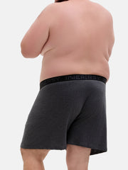Men's Cotton Plus Size Loose Fit Boxers 4-Pack