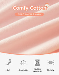 Girls’ Aged 8-16 Soft Cotton Panties 5-Pack