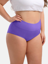 Women's Plus Size High Waisted Briefs 4-Pack