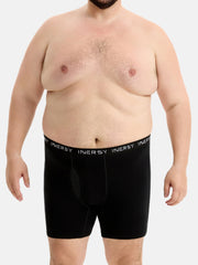 Men's Cotton Plus Size Boxer Briefs 5-Pack