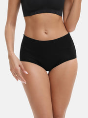 Women's Hi-Waist Bamboo Viscose Heavy Flow Period Underwear 3-Pack