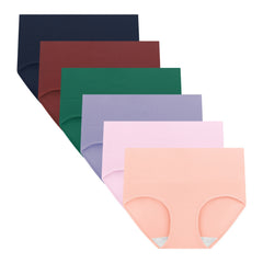 Women's Cotton High Waisted Briefs 6-Pack