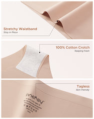 Women's Seamless No Show Wave Edge Bikini 6-Pack