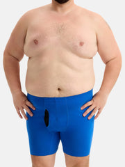 Men's Cotton Plus Size Boxer Briefs 4-Pack