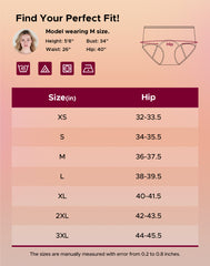 Women's Mid-Waist Heavy Flow Period Underwear 3-Pack