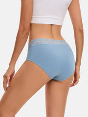 Women's Cotton Lace Briefs 5-Pack