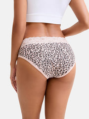 Women's Cotton Lace Period Underwear 3-Pack