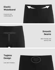 Girls' Athletic Biker Shorts 1/2 Packs