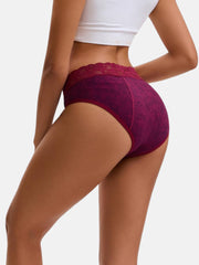 Women's Cotton Lace Period Underwear 3-Pack