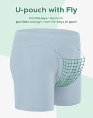 Boys' Aged 6-18 Bamboo Viscose Boxer Briefs 6-Pack