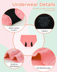 Girls‘ Heavy Flow Period Underwear Ages 10-18 3-Pack