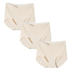 Women's No Show Briefs High Waist 3-Pack