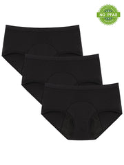 Women's Bamboo Rayon Heavy Flow Period Underwear 3-Pack