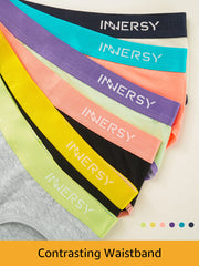 Girls‘ Aged 8-16 Contrasting Color Briefs 6-Pack