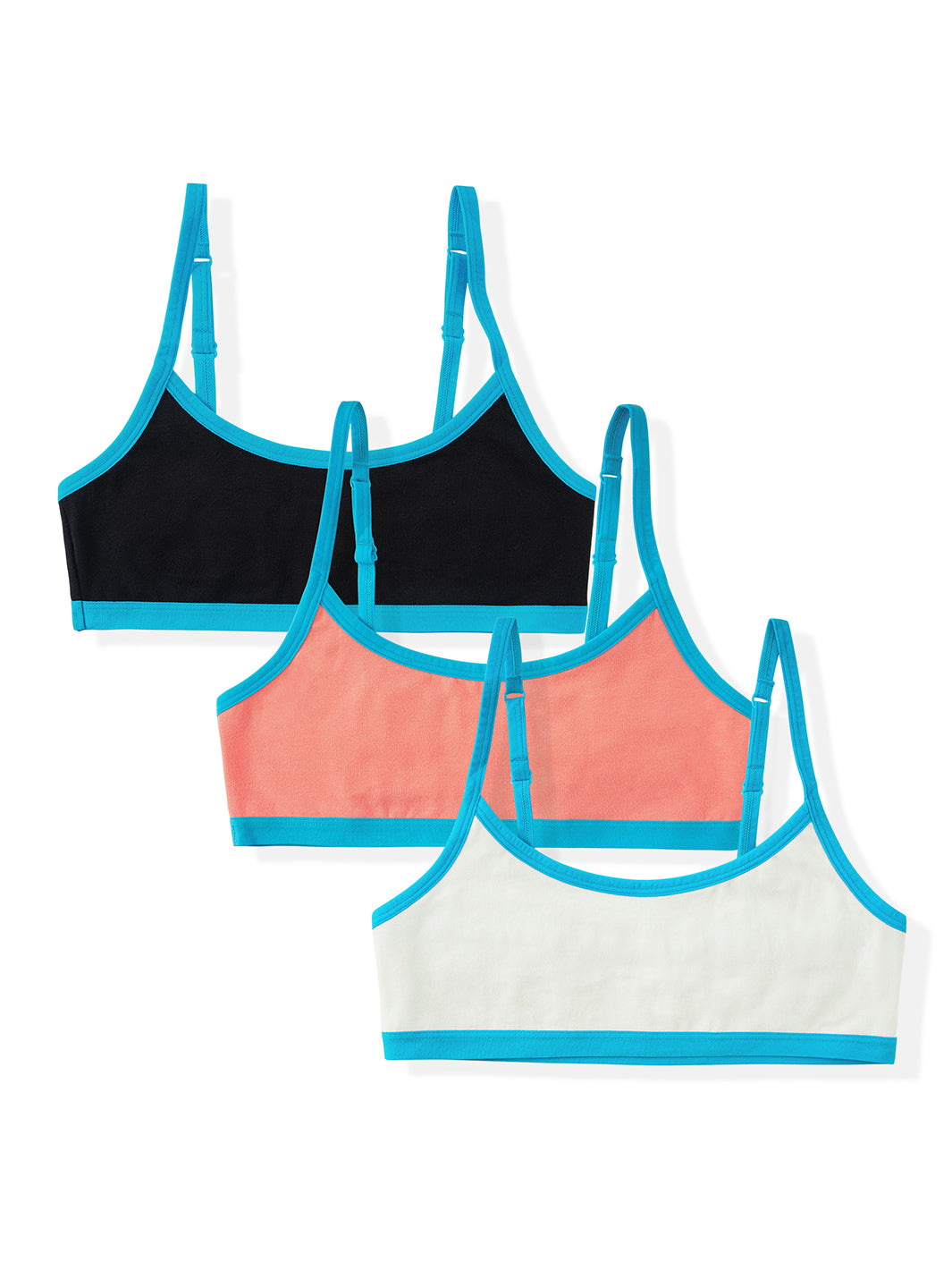 Girls Cotton Bra Teens Sports Bra Training,Youth over 12 Years Old,1 Pack