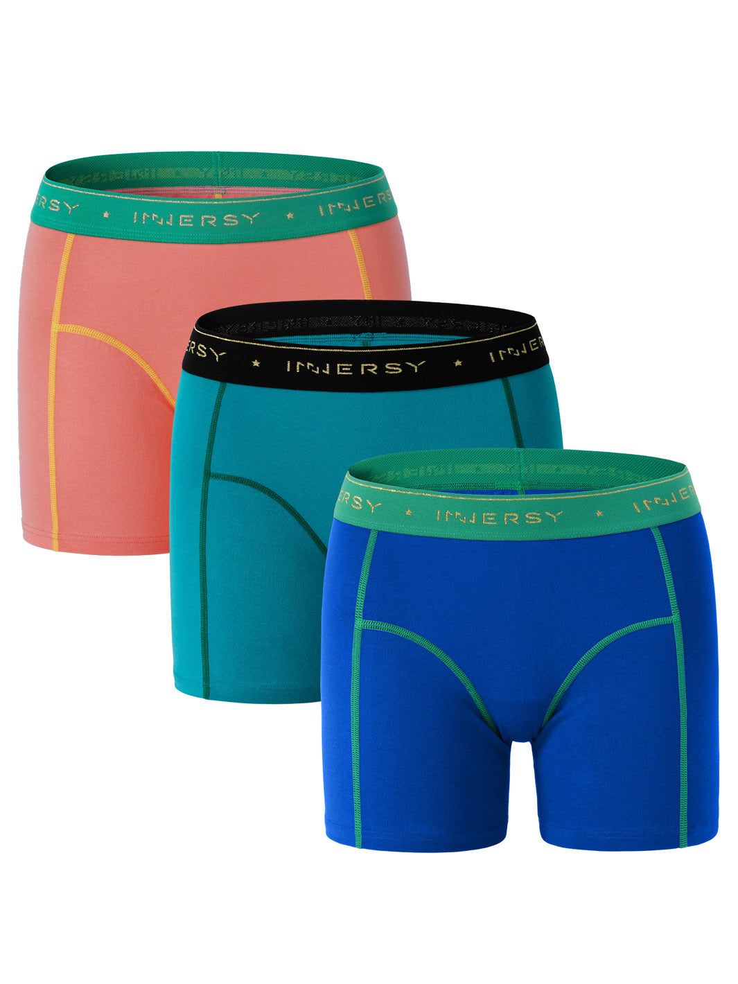 INNERSY Women's 4 Inseam Boxers Briefs Cotton Boyshorts Underwear Ladies  Panties 3-Pack(3 Black,Small) at  Women's Clothing store