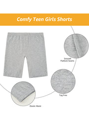 Girls’ Aged 8-16  Cotton Slip Shorts 3-Pack