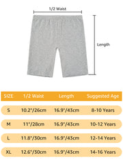 Girls’ Aged 8-16  Cotton Slip Shorts 3-Pack