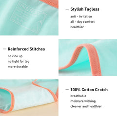 Girls‘ Aged 8-16 Cotton Briefs 6-Pack