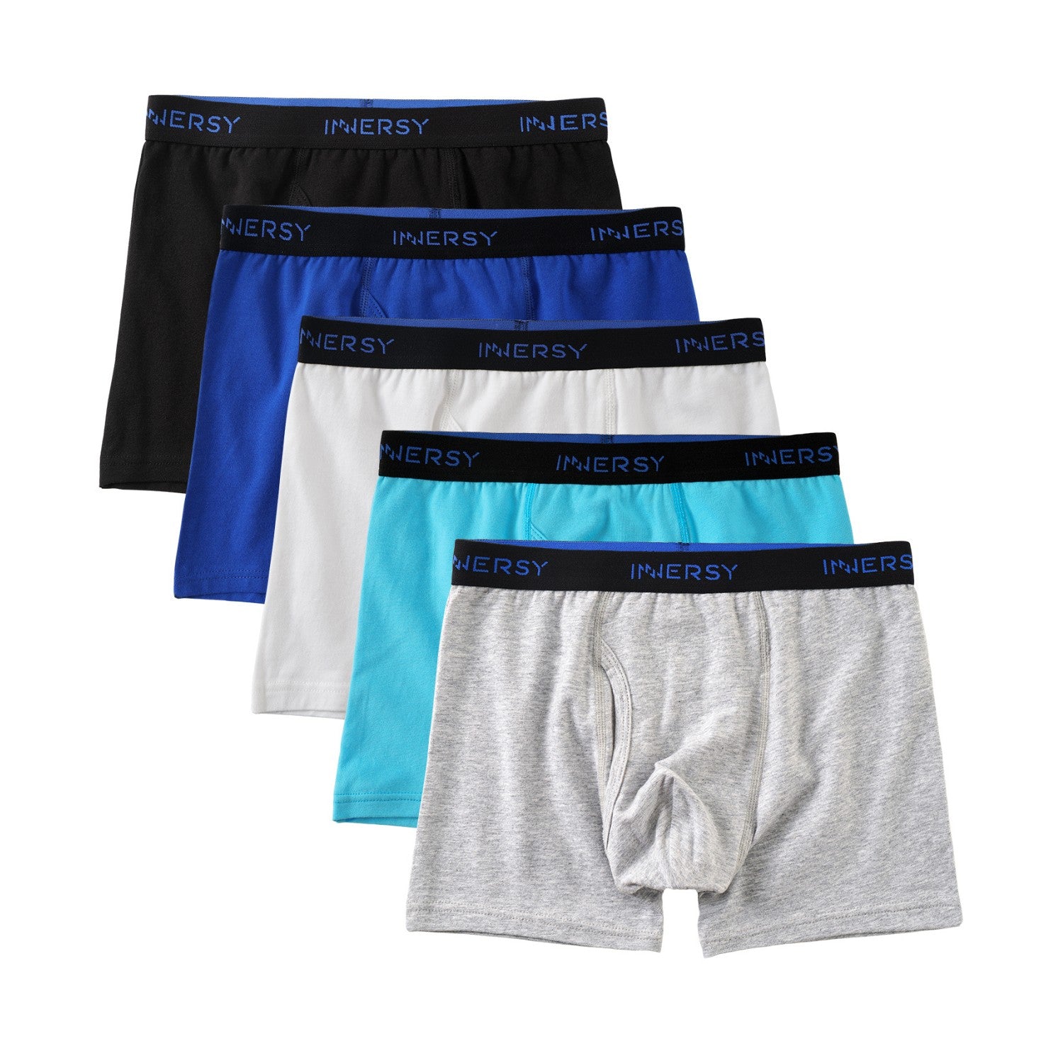 Boys' Aged 6-18 Cotton Boxer Briefs 5-Pack