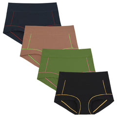 Women's Cotton Boy Shorts Soft Boxer Briefs 4-Pack