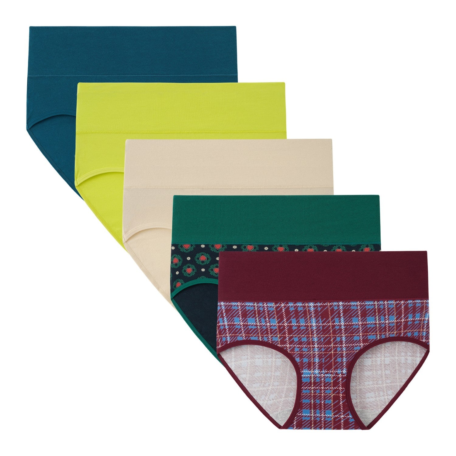 Women's High Waisted Briefs 5-Pack