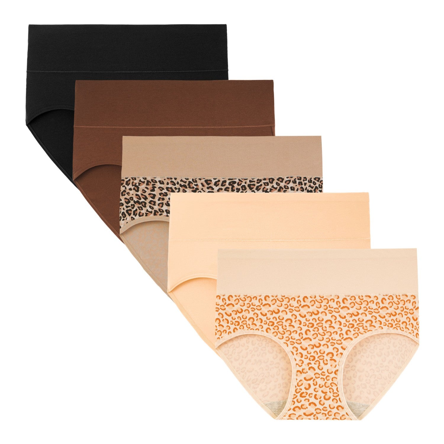 Women's High Waisted Briefs 5-Pack