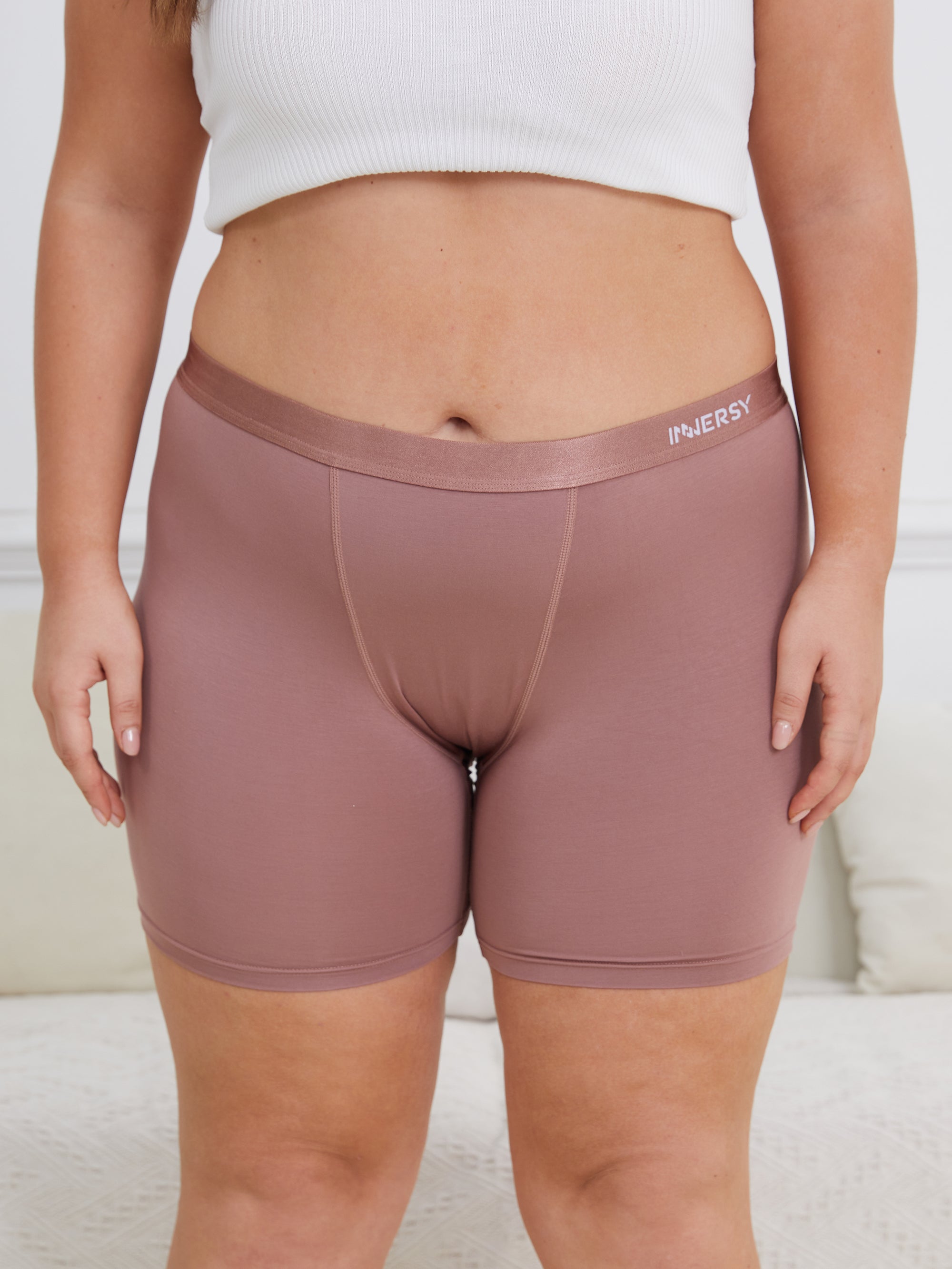 Women's Modal Plus Size Boyshorts Panties 2-Pack