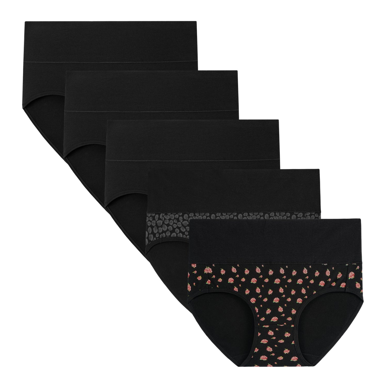 Women's High Waisted Briefs 5-Pack