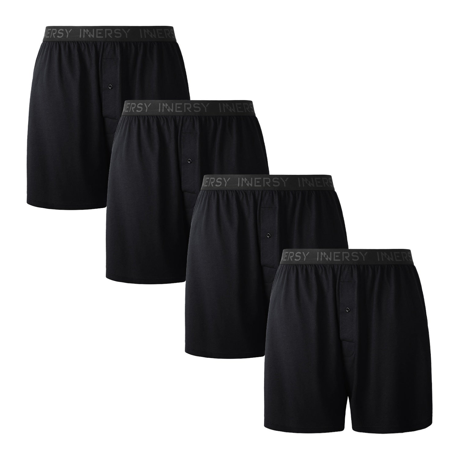 Men's Cotton Plus Size Loose Fit Boxers 4-Pack