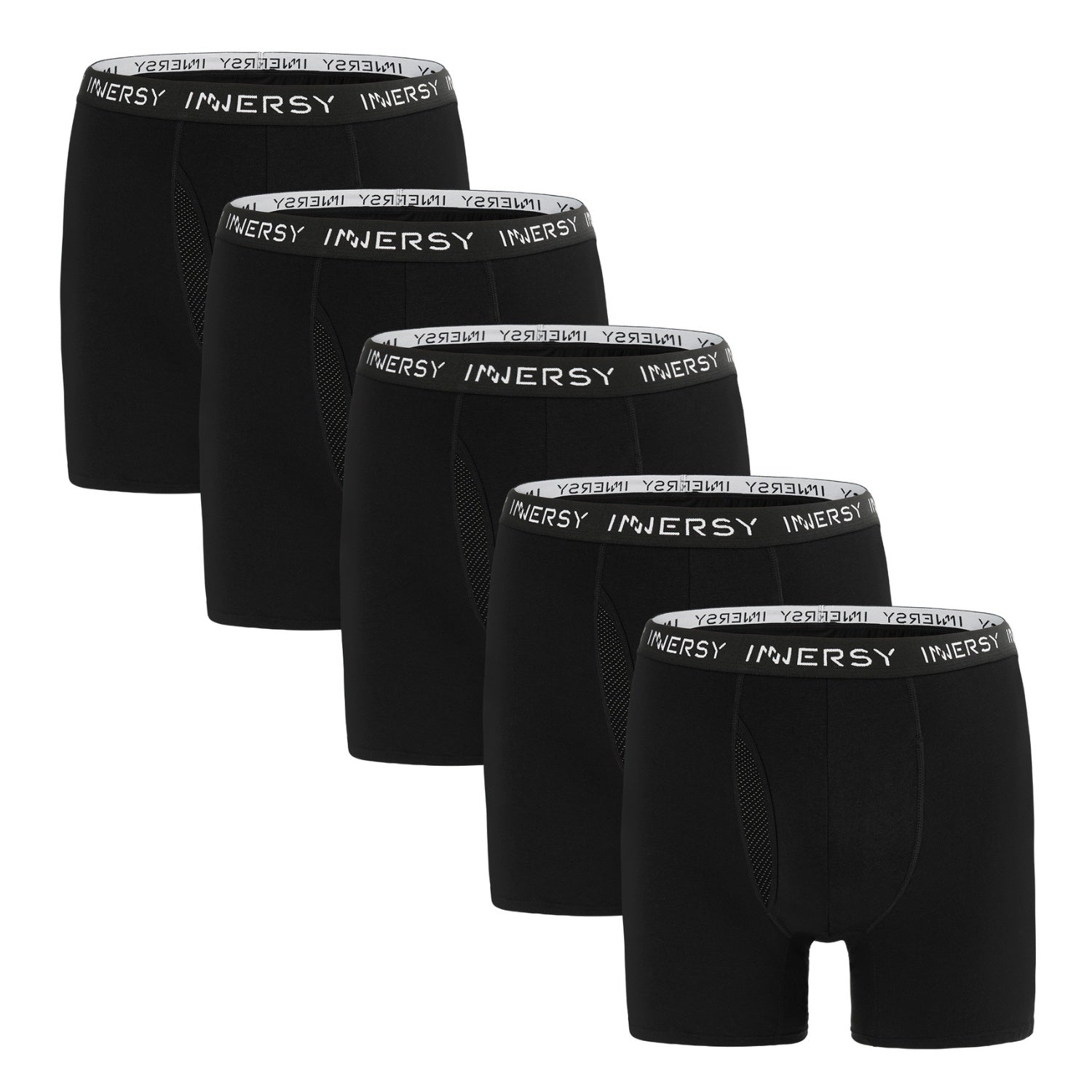 Men's Cotton Plus Size Boxer Briefs 5-Pack