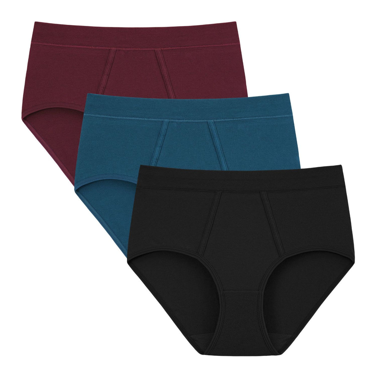 Women's Cotton High Waisted Briefs 3-Pack